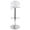 Lumisource Venti Adjustable Swivel Barstool in Clear Acrylic BS-TW-VENTI CL